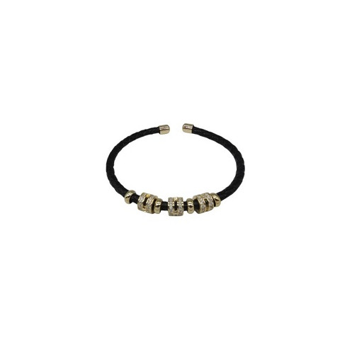 PULSERA ACERO Y PIEL