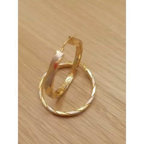 ARILLAS ORO 1 LEY BICOLOR