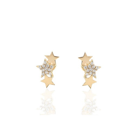 PENDIENTE ORO 1 LEY ESTRELLA