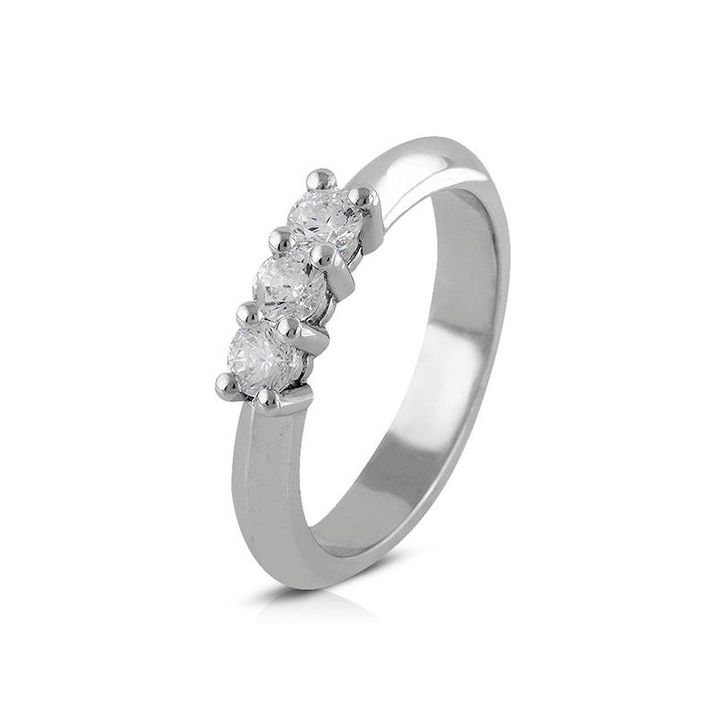 ANILLO DIAMANTES ORO 1 LEY