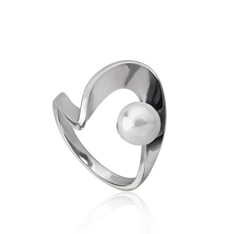 ANILLO PLATA 1 LEY PERLA