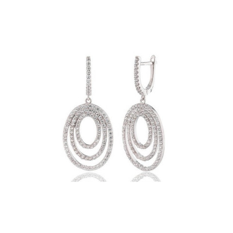 PENDIENTES PLATA 1 LEY OVALOS