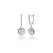PENDIENTES FLOR PLATA 1 LEY