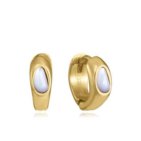 PENDIENTES ACERO DORADO 