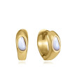 PENDIENTES ACERO DORADO 