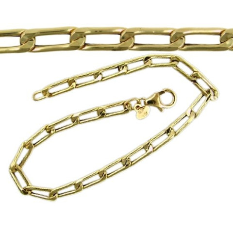PULSERA HUECA ORO 1 LEY 