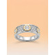 ANILLO PLATA Y DIAMANTE LABORATORIO