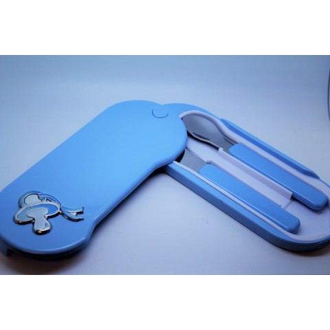 CUBIERTOS CHUPETE AZUL