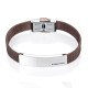 PULSERA ACERO IP MARRON PROFESOR