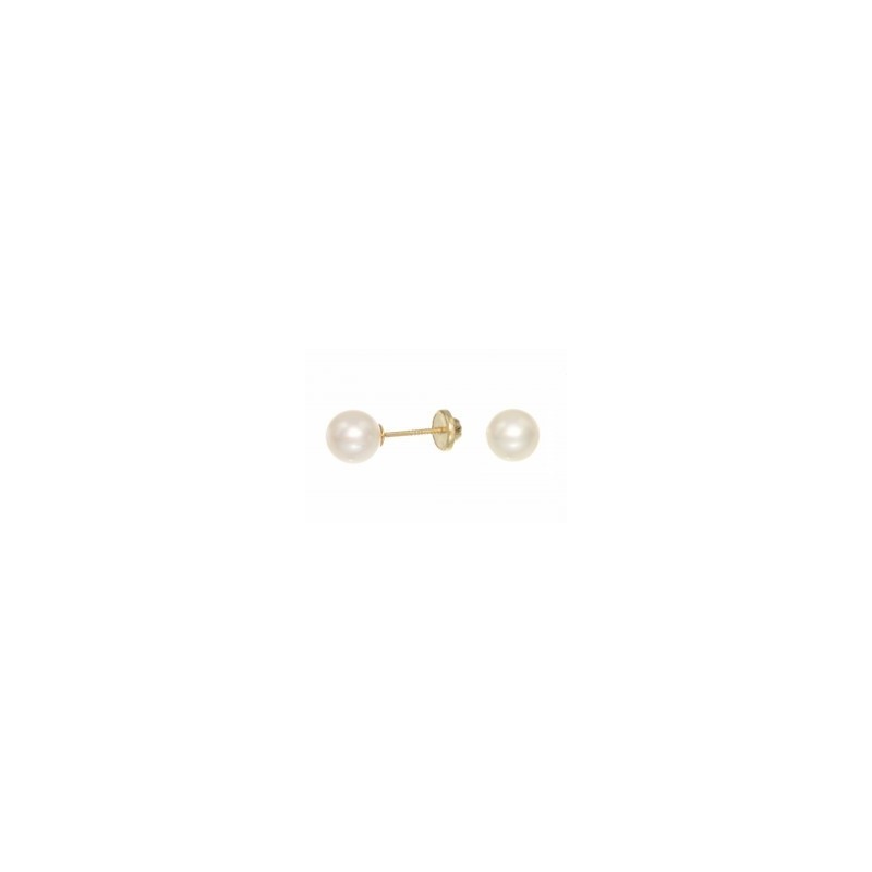 PENDIENTE PERLA 6 mm