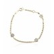 PULSERA ORO 1 LEY FLOR CIRCONITAS
