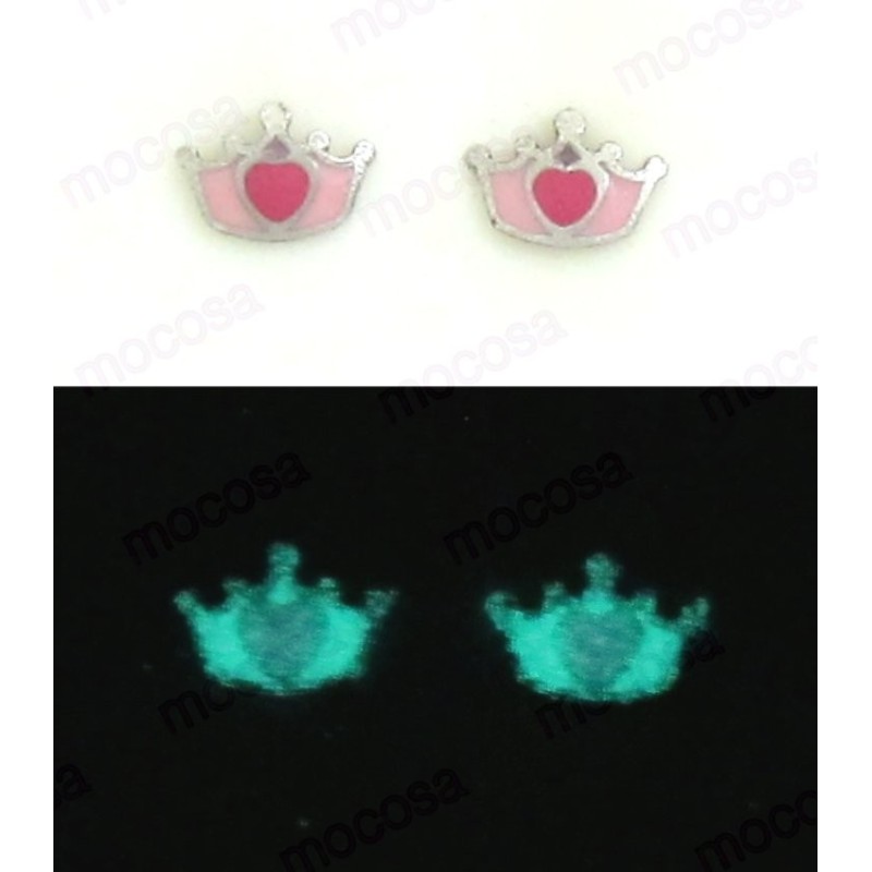 PENDIENTES CORONA PLATA 1 LEY