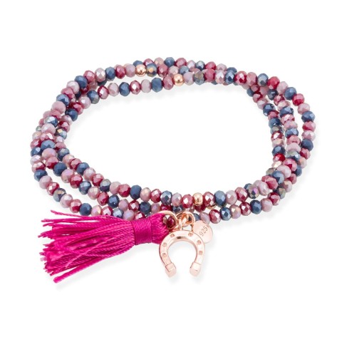 PULSERA ZEN ROSA HERRADURA 