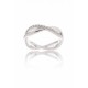 ANILLO PLATA 1 LEY DOS AROS CRUZADOS