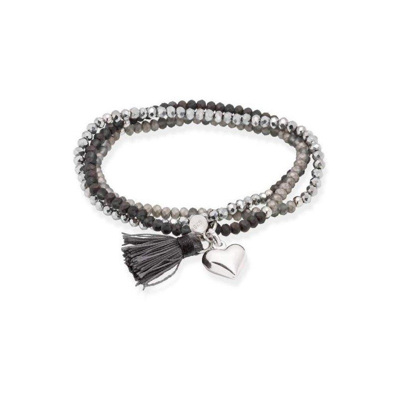 PULSERA .ZEN GRIS CORAZON