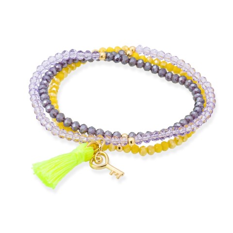 PULSERA ZEN AMARIILA LLAVE