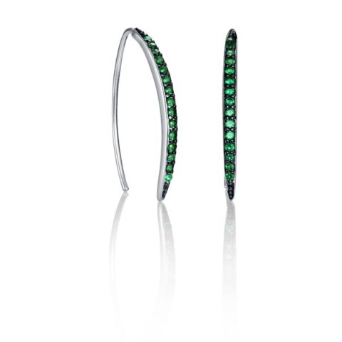 PENDIENTE PLATA 1 LEY VERDE VICEROY