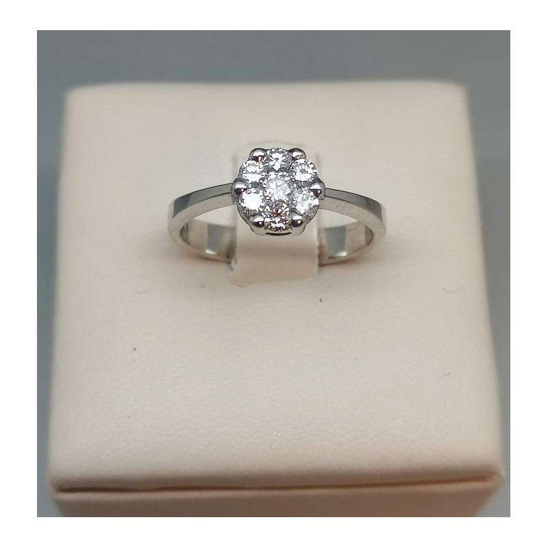 ANILLO DIAMANTES ORO 1 LEY 