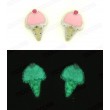 PENDIENTES HELADO PLATA Y ESMALTE