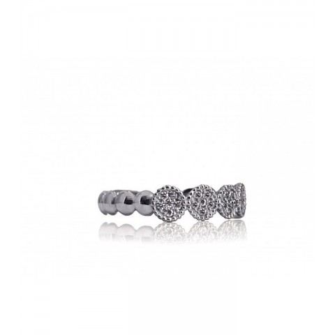 ANILLO DIAMANTES ORO BLANCO