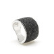 ANILLO PLATA 1 LEY NEGRO