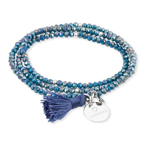 PULSERA ZEN GRACIAS AZUL