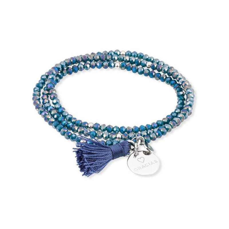 PULSERA ZEN GRACIAS AZUL