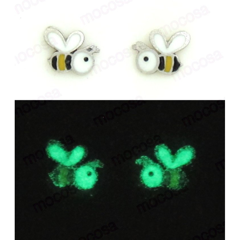 PENDIENTES ABEJA ESMALTADOS