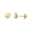 PENDIENTES ORO CORAZON CIRCONITA