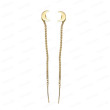 PENDIENTES COLGANTE LUNA ORO