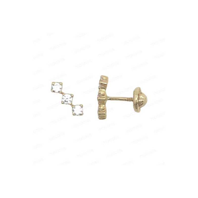 PENDIENTES ORO ESCALERA