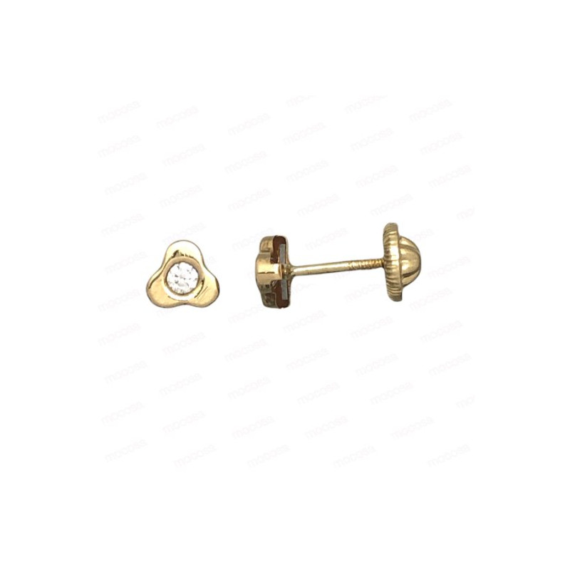 PENDIENTES ORO TREBOL