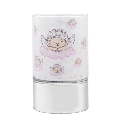 LAMPARA ANGEL ROSA NUBE