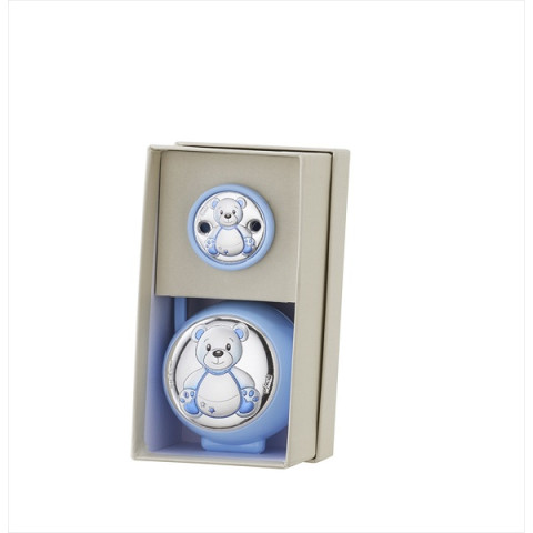 SET PINZA+CHUPETE OSO CELESTE