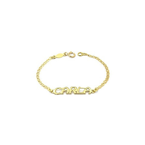 PULSERA NOMBRE ORO 750 MLS