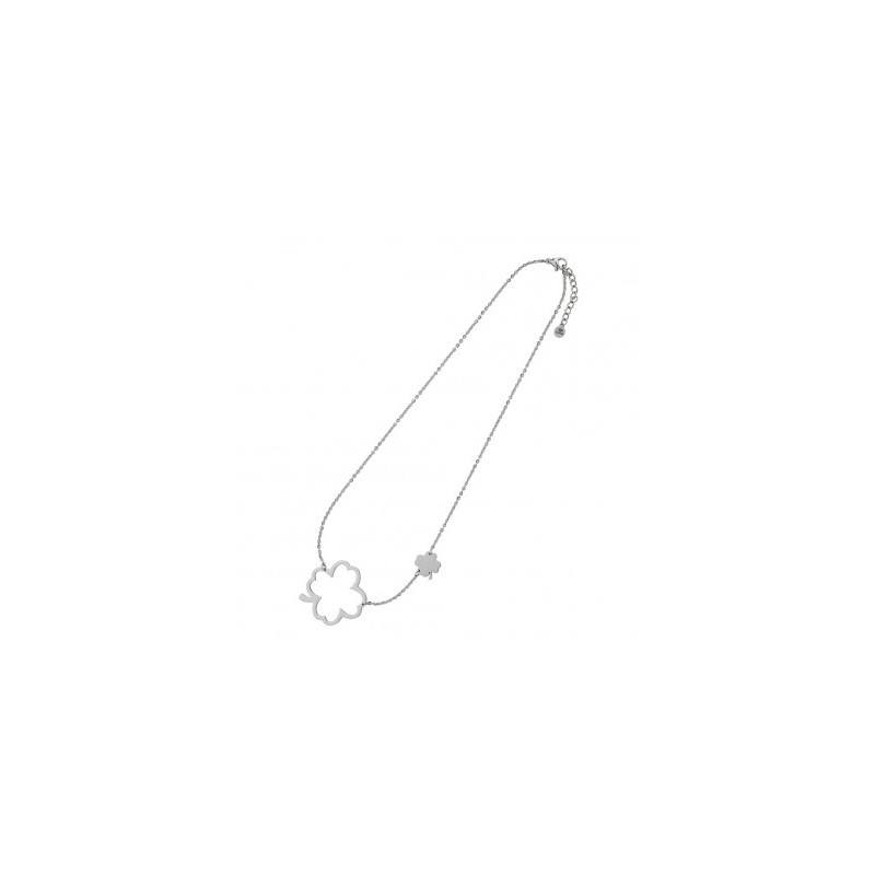 COLLAR TREBOL ACERO