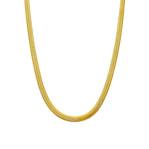 COLLAR ACERO DORADO