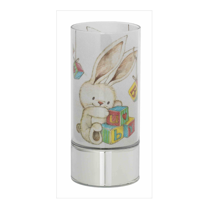 LAMPARA CRISTAL 20CM CONEJO