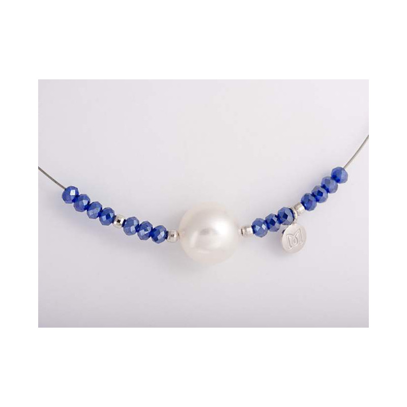 GARGANTILLA ZEN PLATA 1 LEY PERLA