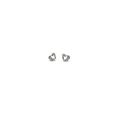 PENDIENTES CORAZON PLATA 1 LEY