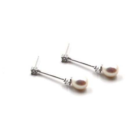 PENDIENTES PLATA 1 LEY PERLA