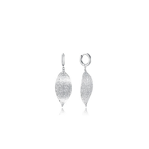 PENDIENTES ACERO HOJA