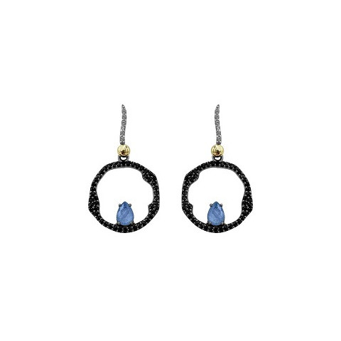 PENDIENTES TANZANITA ESPINELAS