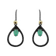 PENDIENTES PLATA ESMERALDA