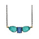 COLLAR TANZANITA Y ESMERALDA
