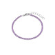 PULSERA ACERO LAVANDA