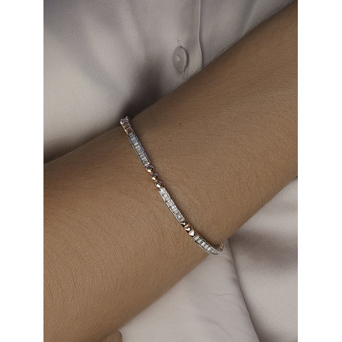 PULSERA PLATA 1 LEY CIRCONITAS