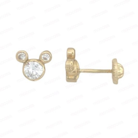 PENDIENTES ORO CARRITO 2-4MM