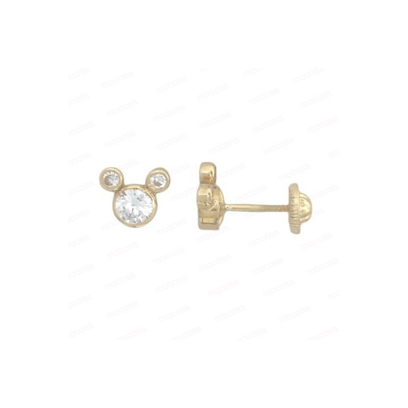 PENDIENTES ORO CARRITO 2-4MM