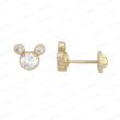 PENDIENTES ORO CARRITO 2-4MM